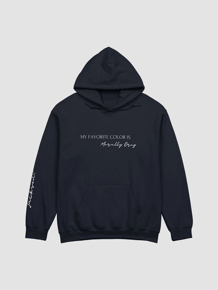 Morally Grey Hoodie White Font - Jackson product image (1)
