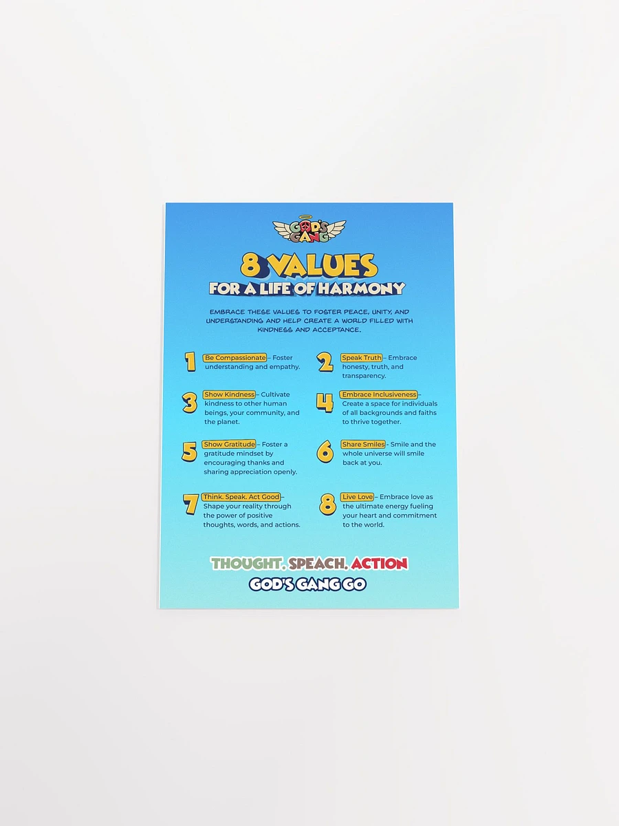 8 Values for Harmony | God’s Gang Poster product image (14)