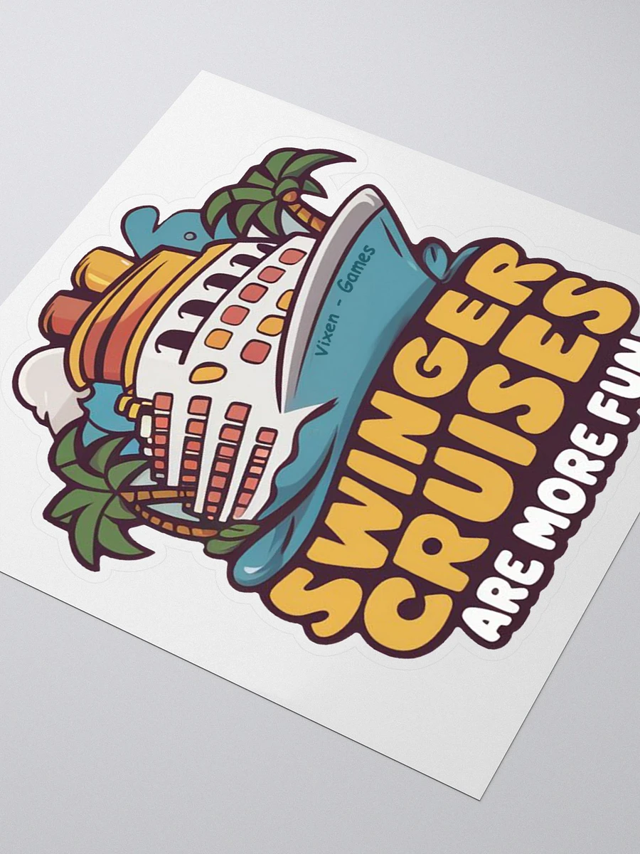 Swinger Cruises Are More Fun Vinyl Sticker product image (9)
