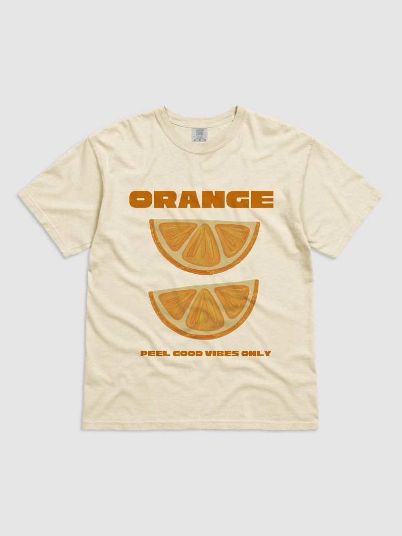 Peel Good Vibes Only – Orange Slice Aesthetic Shirt