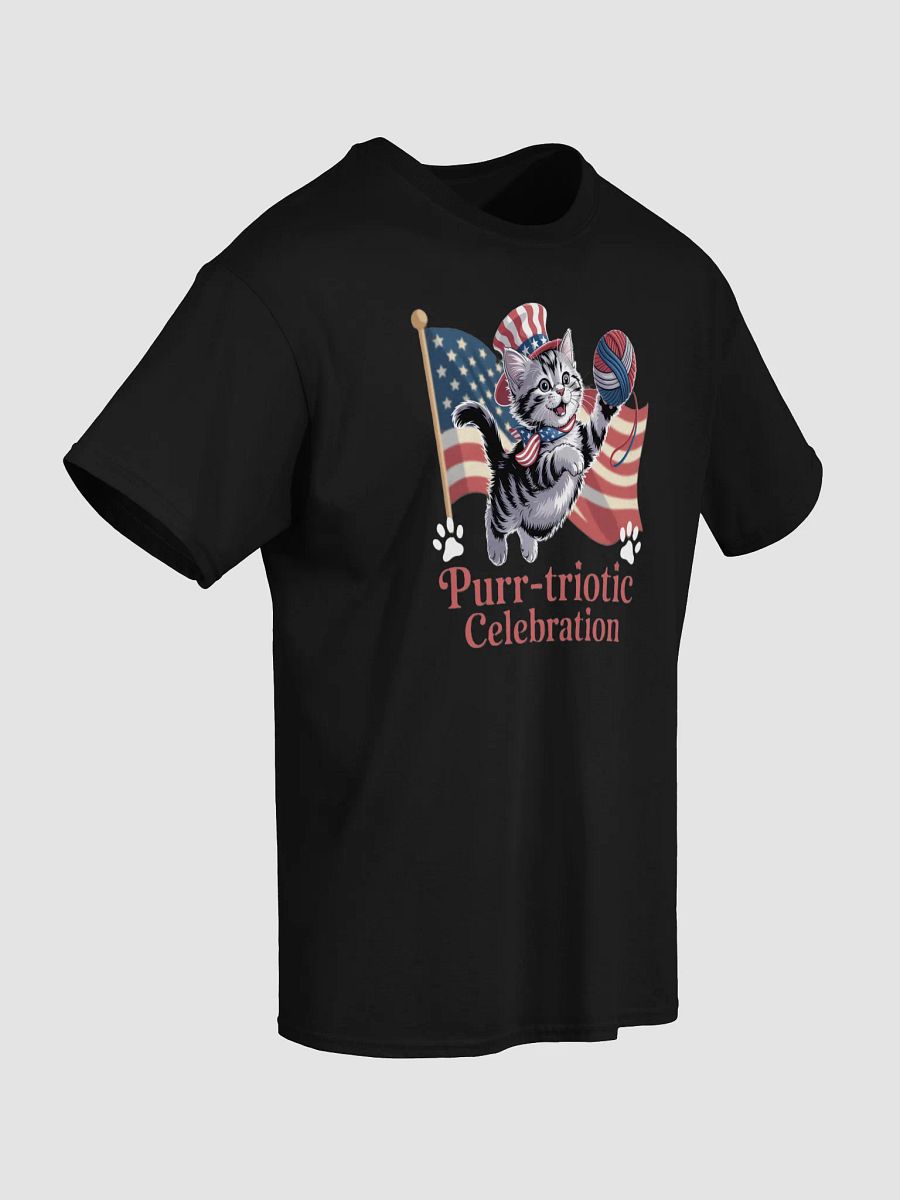 Purr-triotic Kitten T-Shirt product image (14)