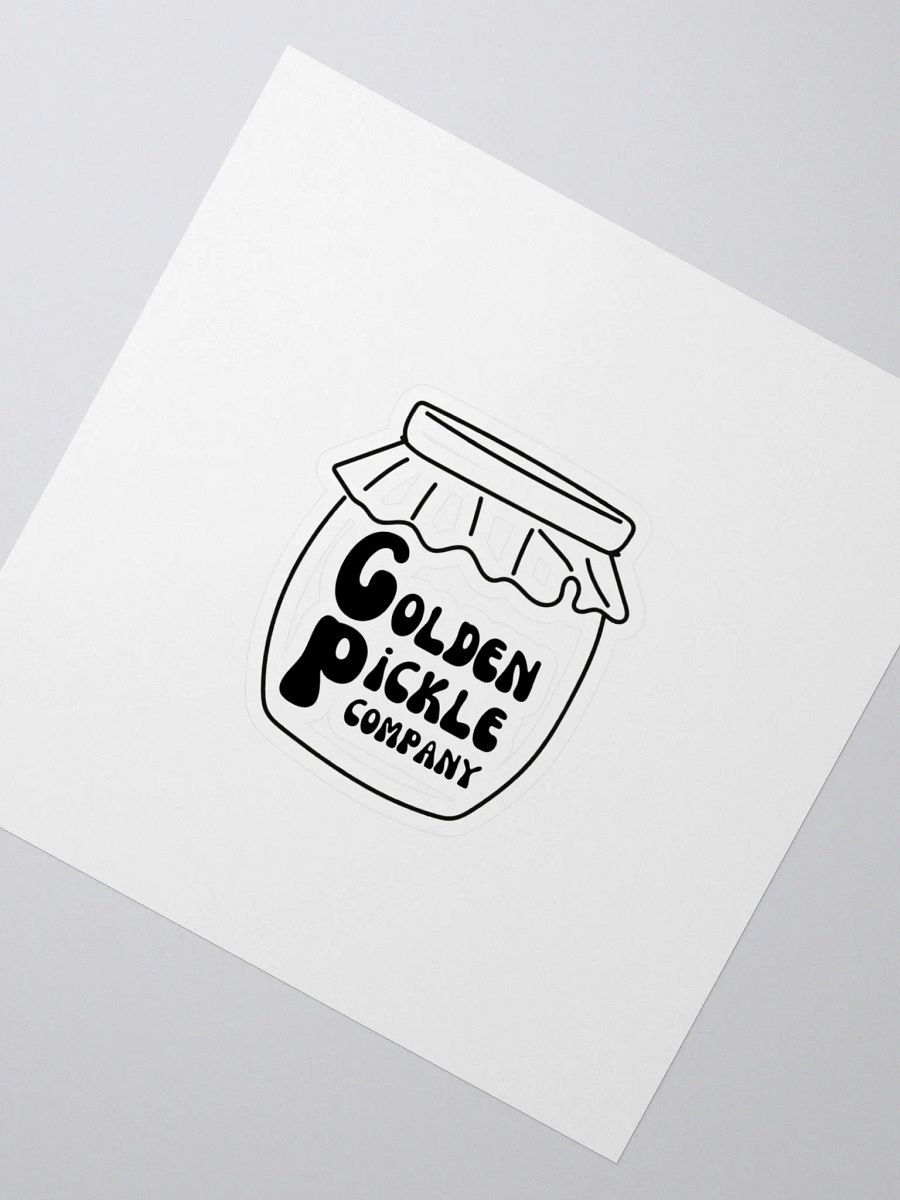 Golden Pickle Jar Logo Kiss Cut Stickers product image (2)
