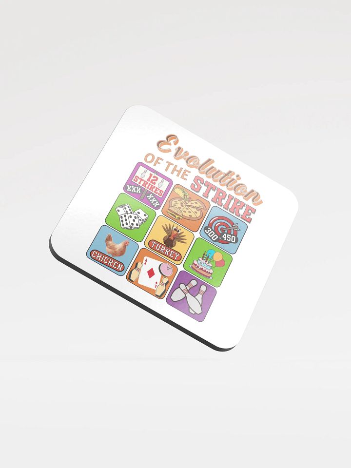 Evolution Of The Strike Bowling Cork Coaster Set product image (2)