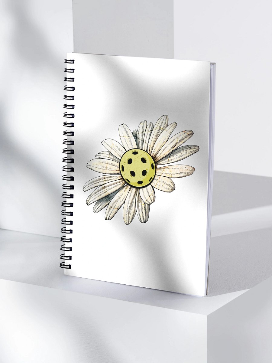 Flower Daisy Pickleball Ethereal Blooms Spiral Notebook product image (1)