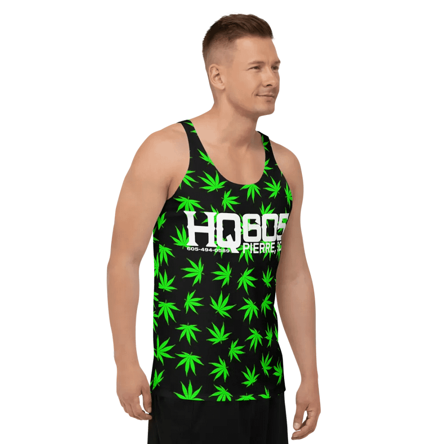 HempQuarters Green Marijuana Tank Top product image (10)