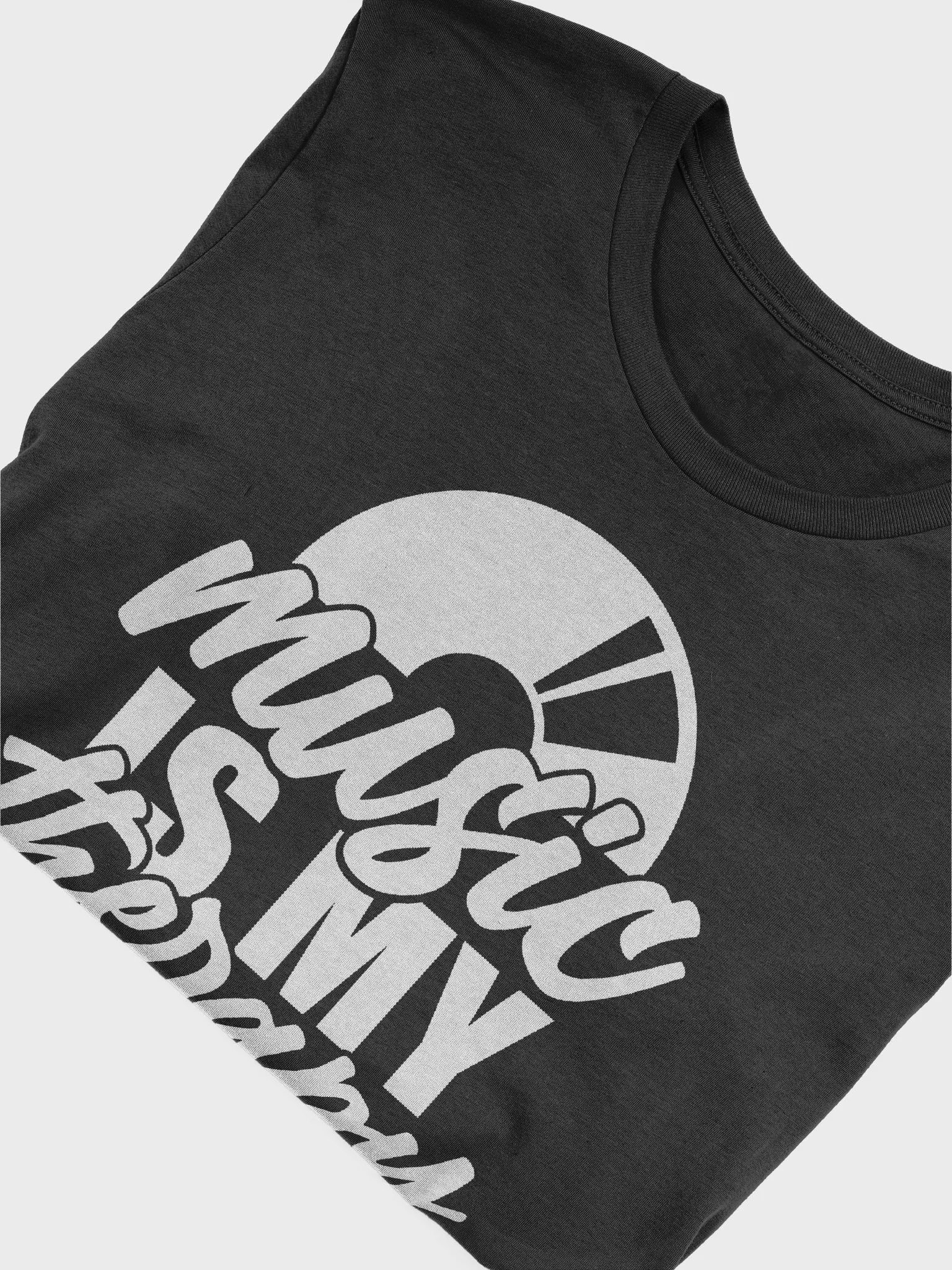 DJ T-Shirt With Graphic Rapper Merch Band Merch Music Merch By DJ GodSound Music is My Therapy Slogan Classic Fit UNISEX Black product image (5)