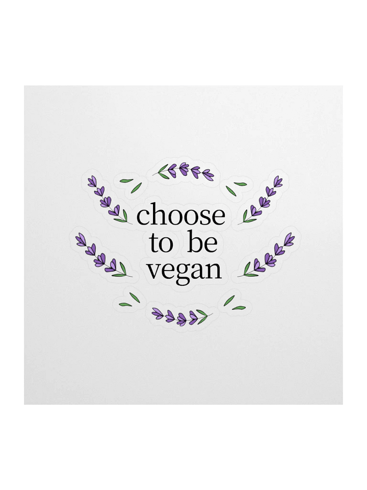 “Choose to be Vegan” Fun Sticker product image (1)