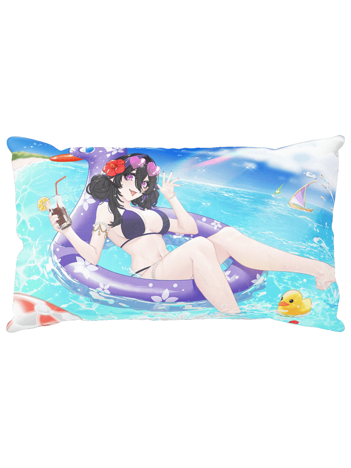 Ani at the beach Pillow product image (1)