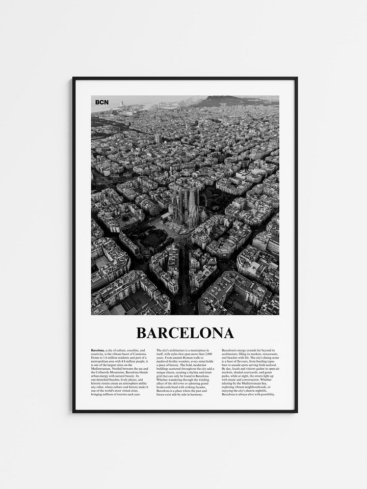 Barcelona 01 Newspaper Poster product image (1)
