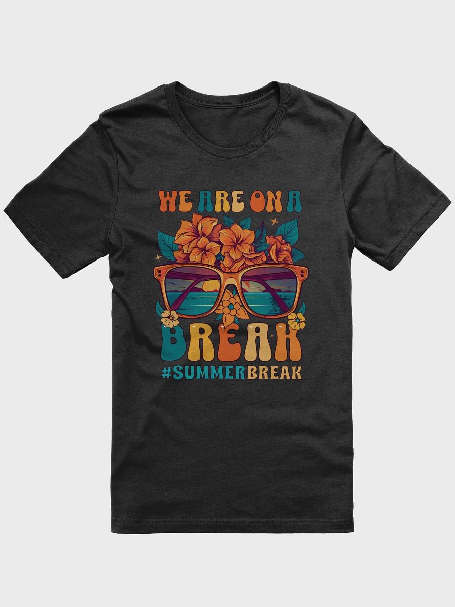 Summer break Tshirt, summer floral tee, retro groovy summer shirt product image (1)