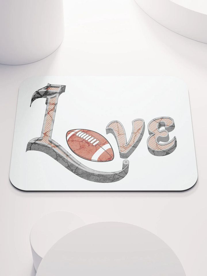 Love Football Mouse Pad product image (1)