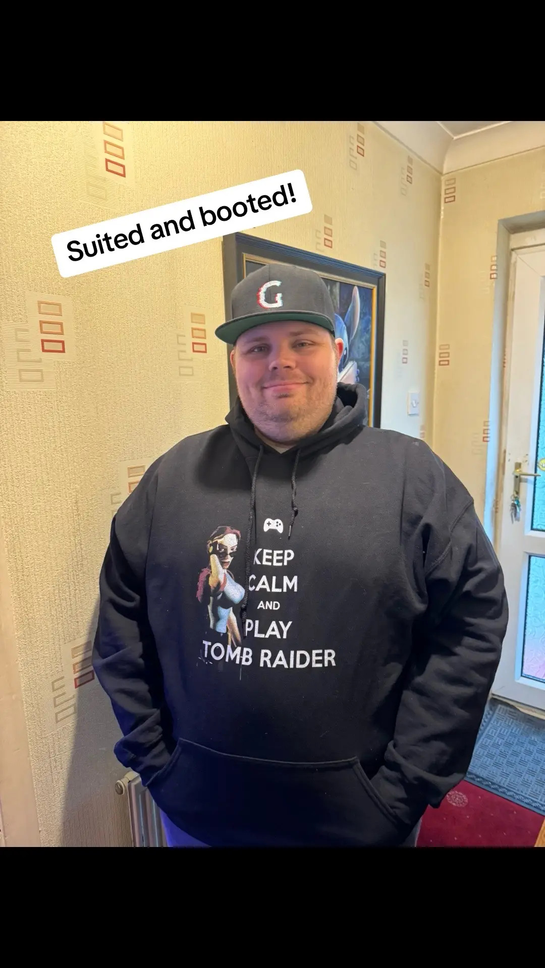 Suited snd booted with my Keep Calm #tombraider hoodie and my new snapback, both amazing quality from @GlitchElite ❤️🔥🔥 #tombraiderremastered #tr #laracroft #keepcalm #ad #glitchelite 