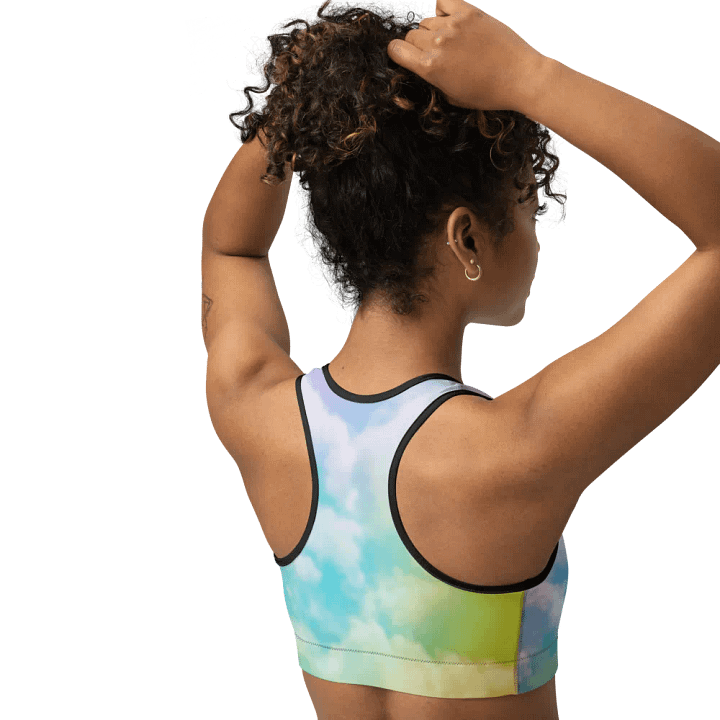 Blur cloud rainbow Design Sports Bra - V5 product image (2)