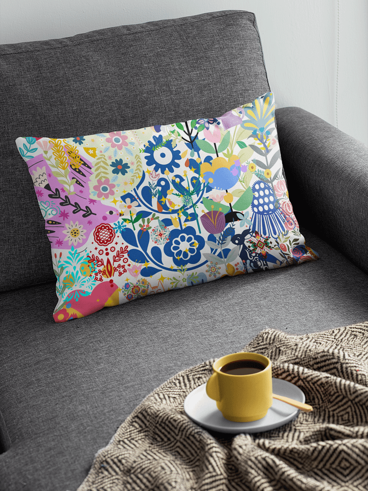 Whimsical Mosaic Dreams Premium Pillow product image (1)