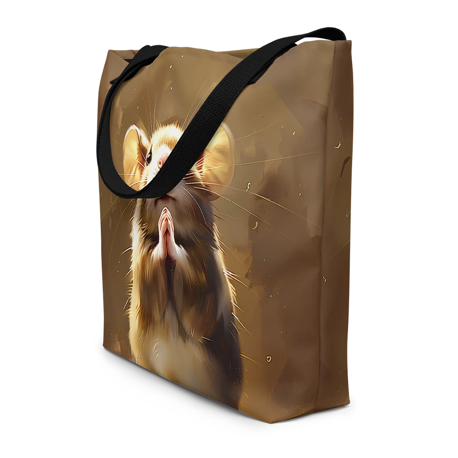Tote Bag: Adorable Pleading Mouse Cute Animals Whimsy Fashion Art Design product image (4)