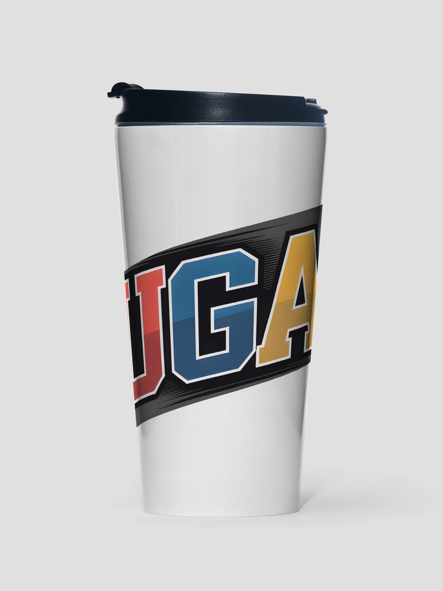 UGA Bold Letter Stainless Steel Travel Mug product image (1)