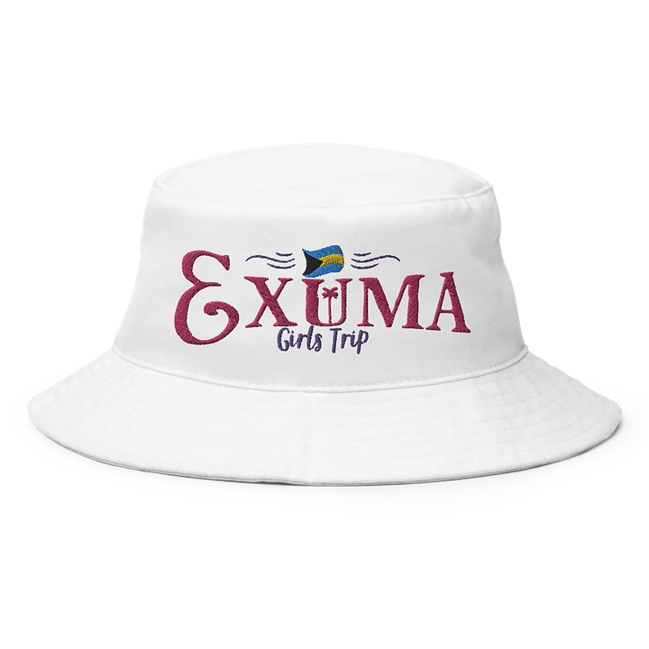 Exuma Bahamas Hat : Girls Trip Bahamas Flag Bucket Hat Embroidered product image (7)
