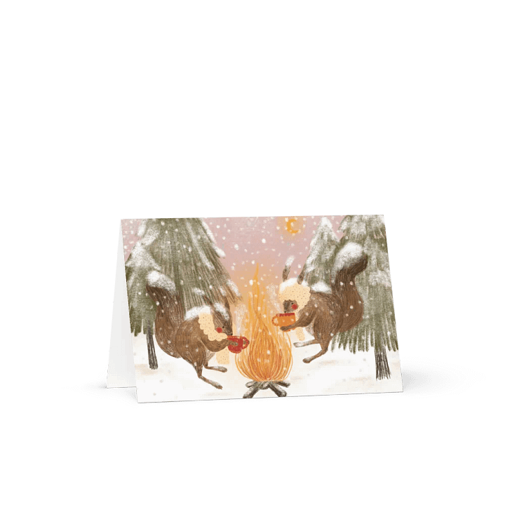 forest friends having hot chocolate by the fire product image (1)