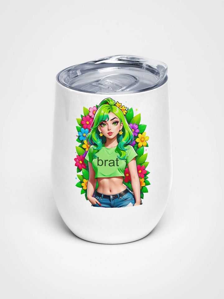 Brat - Wine Tumbler Cup - 12 oz - High-Grade Stainless Steel - v2 product image (1)