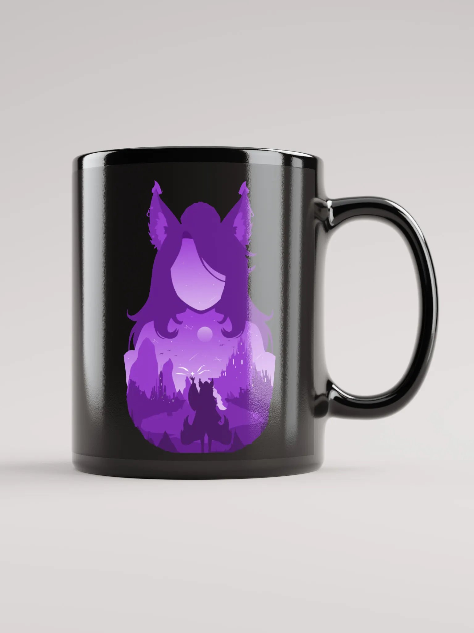 Galaxy Fox Mug (Black) product image (2)
