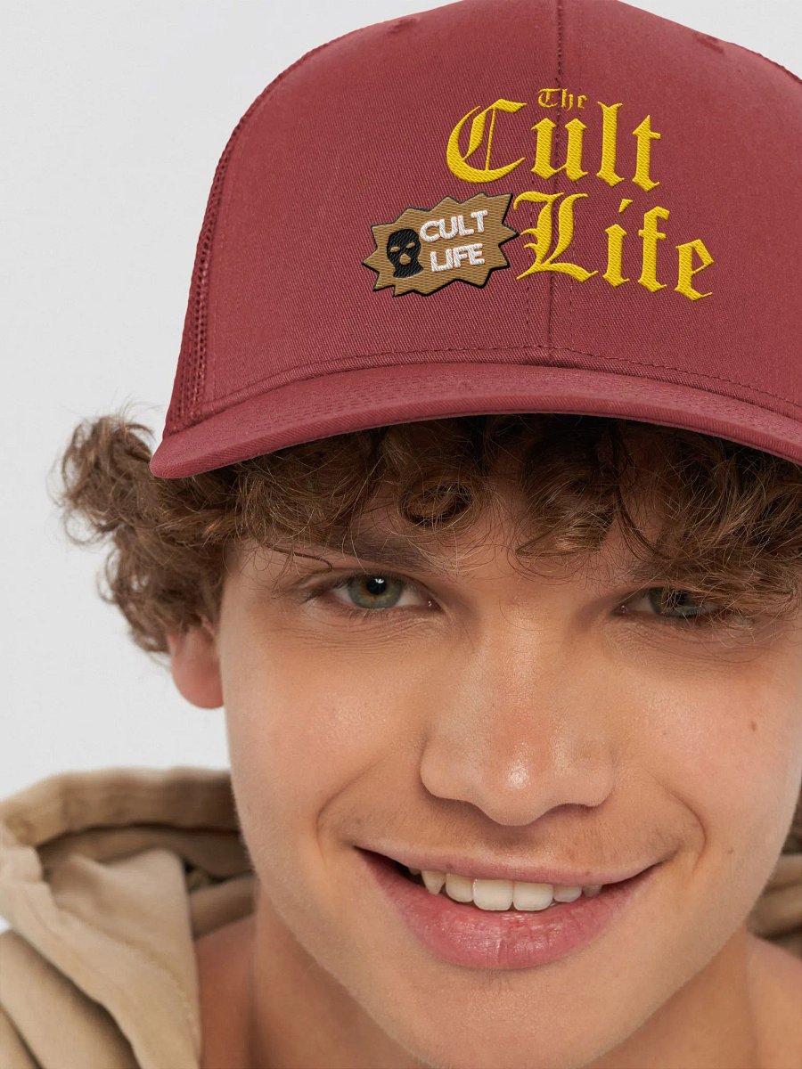 CULT LIFE BRAND HAT MAROON product image (8)