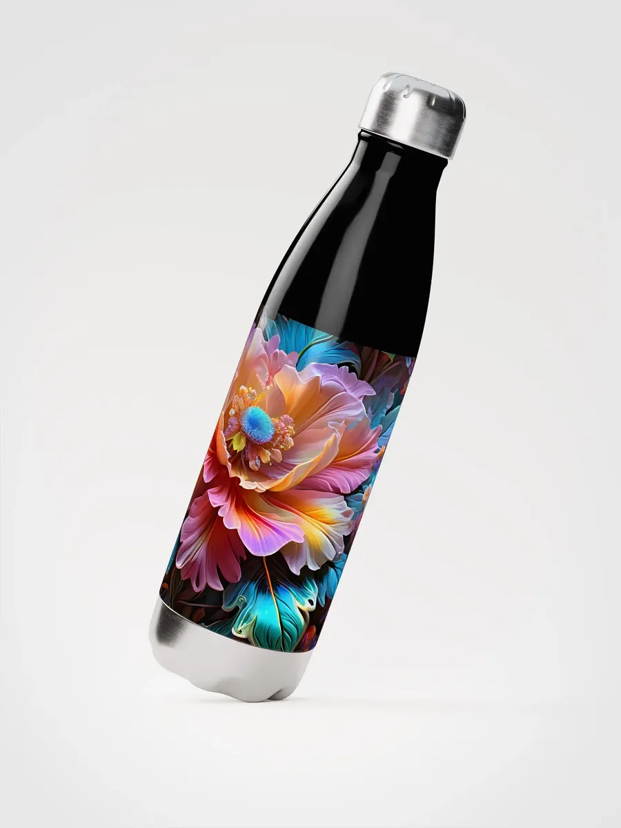 Iridescent Flowers Stainless Steel Water Bottle product image (3)