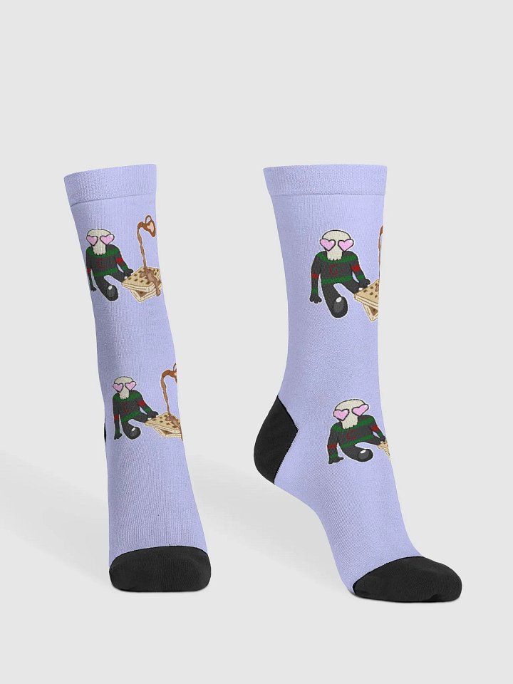 Skull LOVES Waffles Socks product image (2)