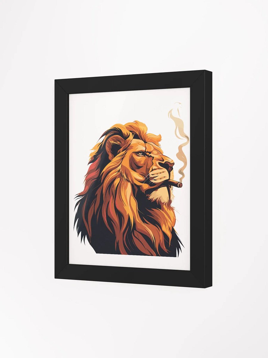 Badass Lion - Framed Matte Poster product image (3)