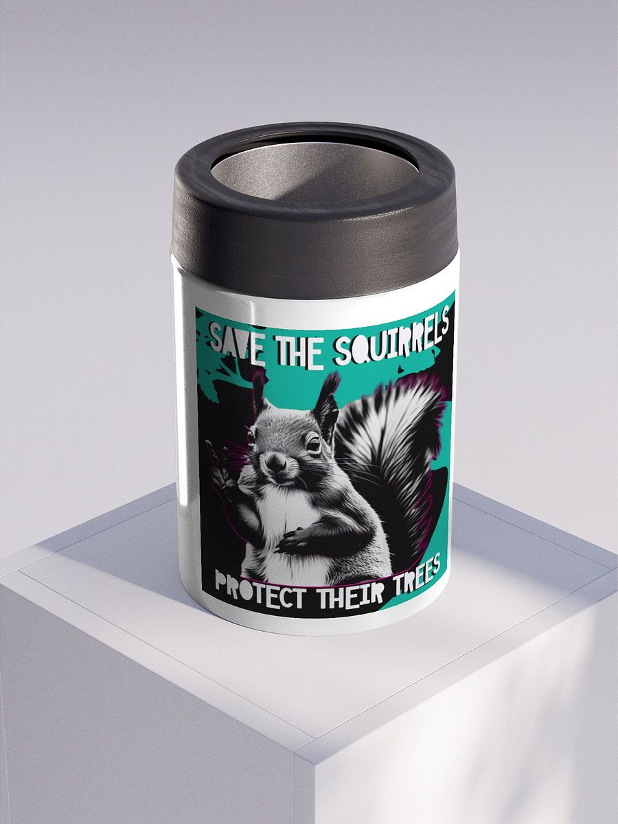 Peaceful Squirrel Stainless Steel Koozie product image (3)