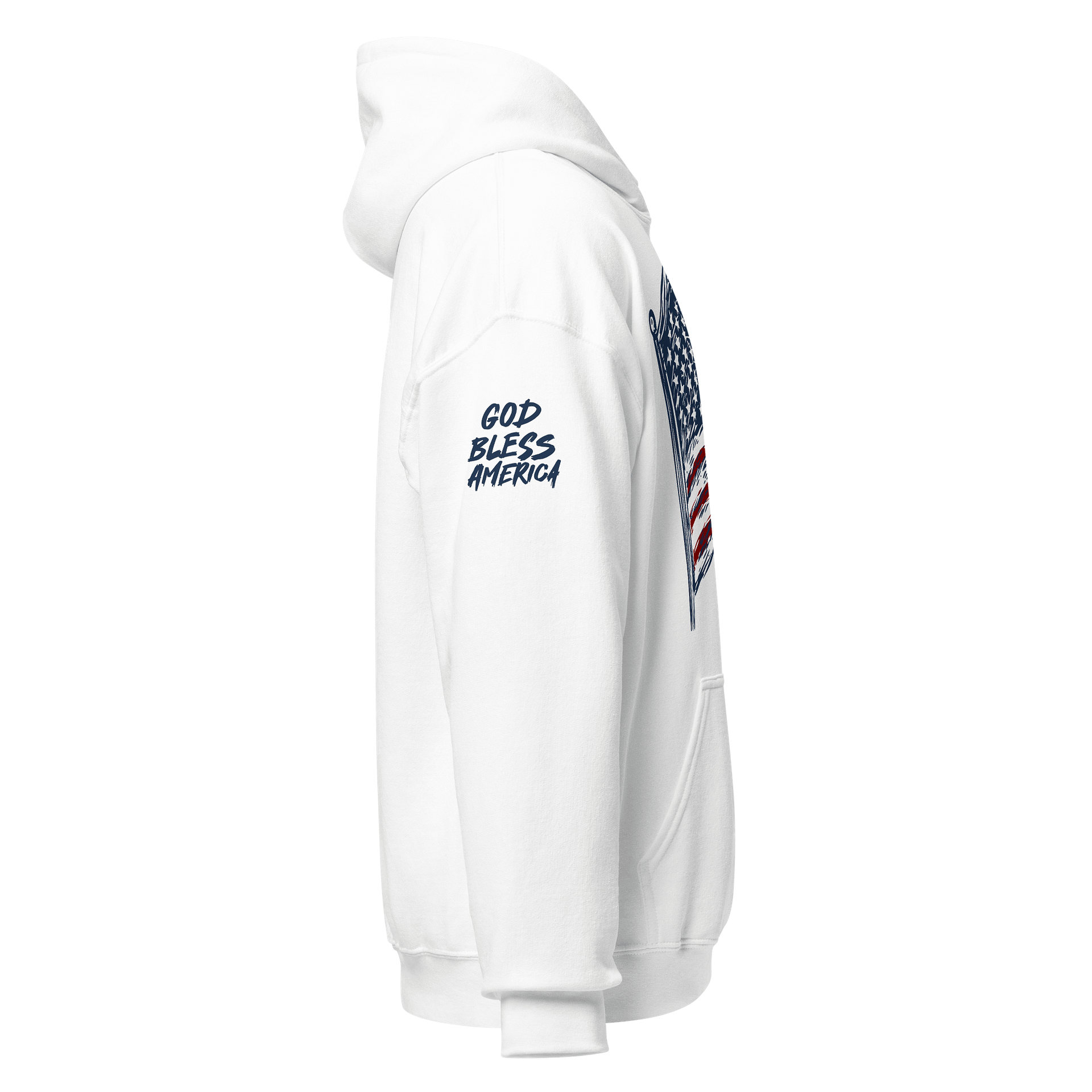 God Bless America Wavy Flag Hoodie product image (2)