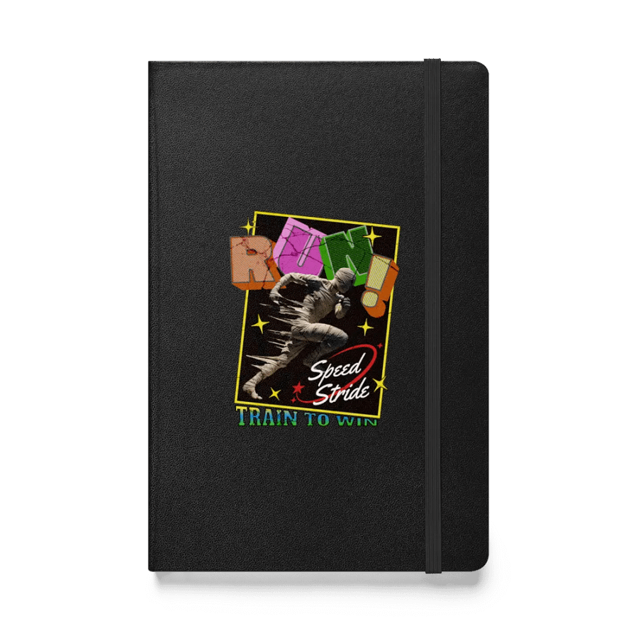 Train To Win Block Letters Run! Speed Stride Hardcover Journal product image (1)