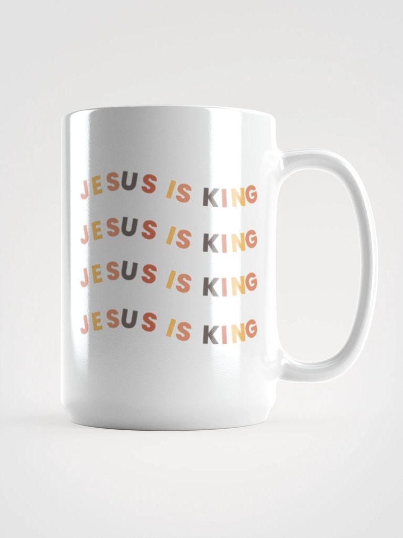 Jesus is king mug