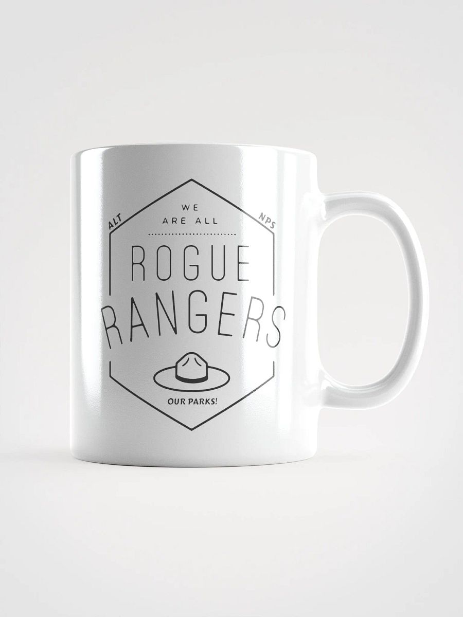 Rogue Rangers OUR PARKS Coffee Tea Mug 3 SIZES! Ceramic Glossy White Cafe Cup product image (2)