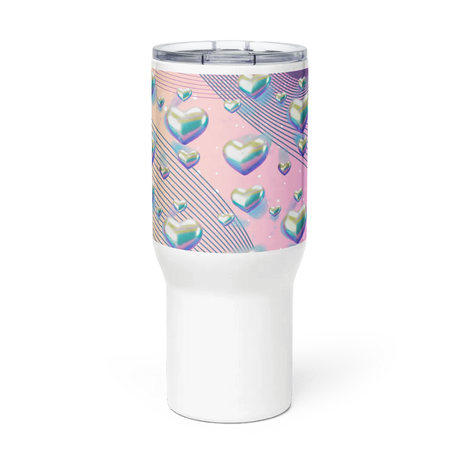 Iridescent Heart Travel Mug for the feminine lady product image (2)