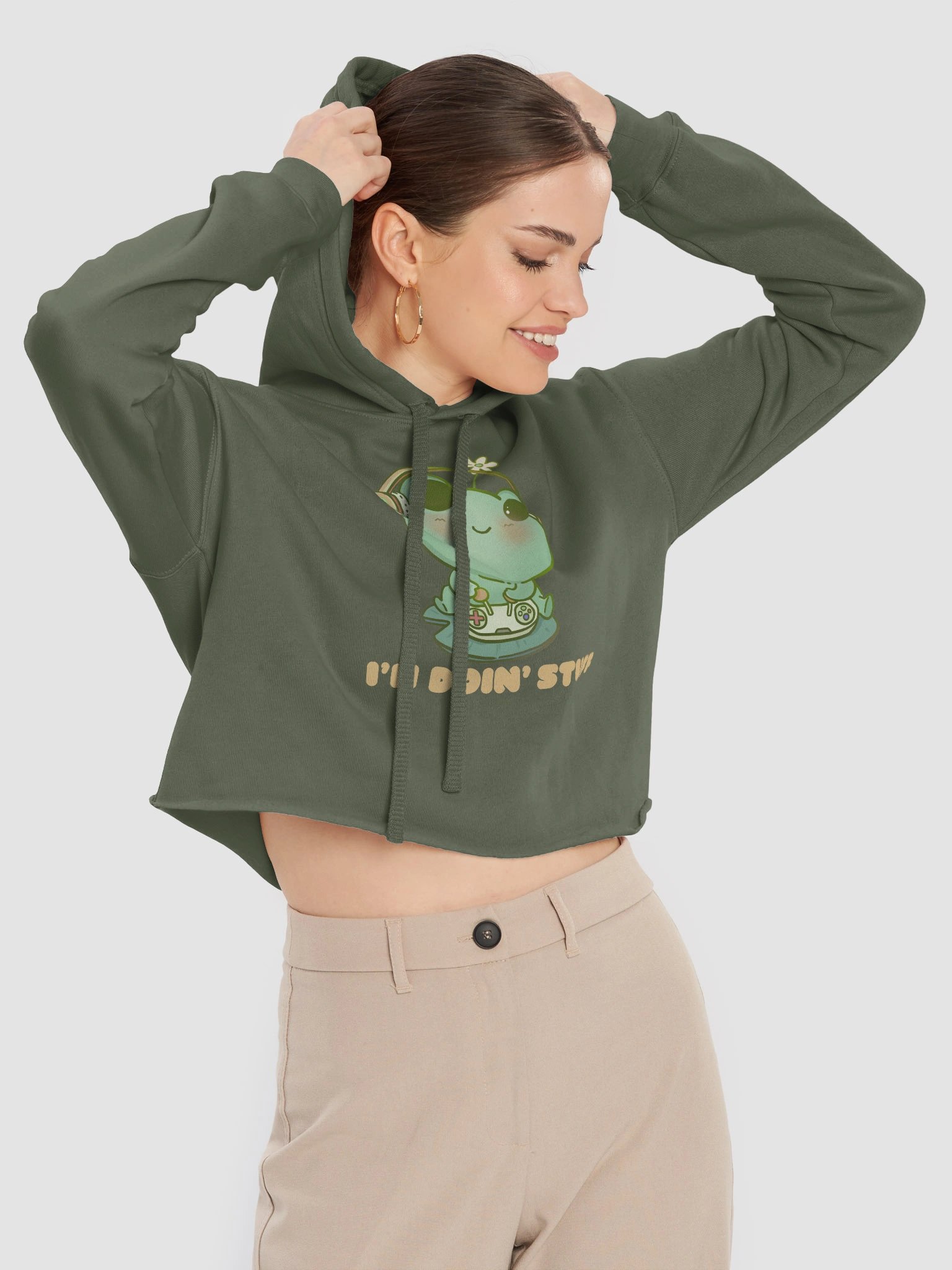 I'm Doin Stuff Cropped Hoddie product image (5)