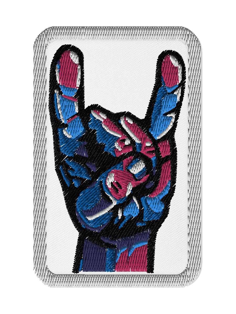 Rock On Embroidered Patch product image (1)