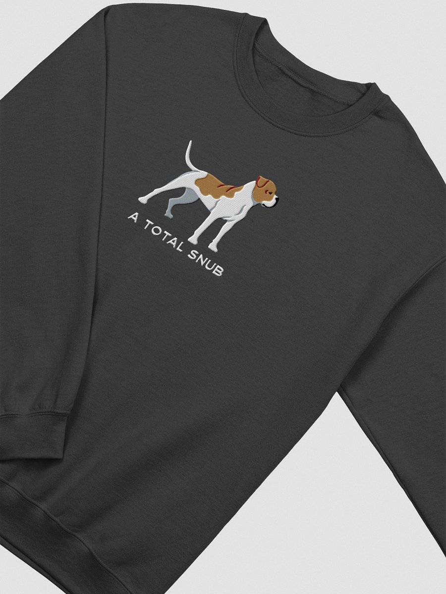 A Total Snub Sweatshirt (Embroidered) of an American Bulldog(Brown & White) product image (16)