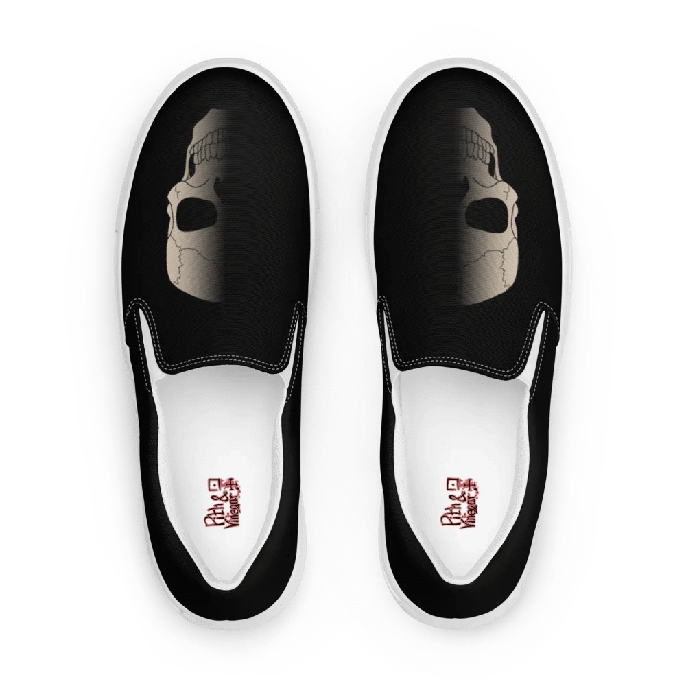 Faded skull womens slip ons product image (1)