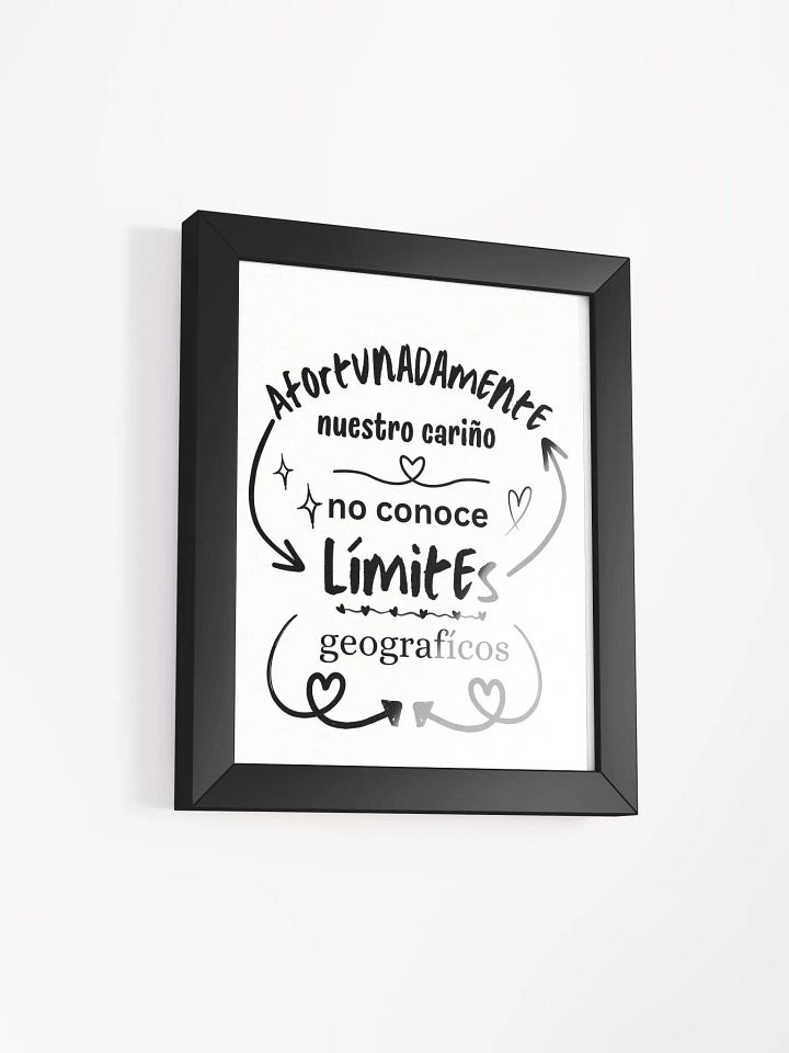Amor y Cariño Sin Límites póster enmarcado product image (7)