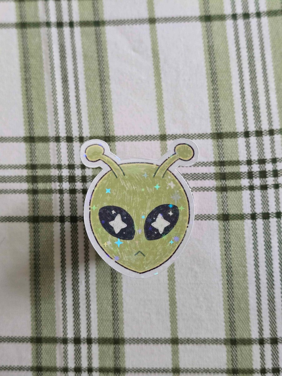 Green Holo Alien Sticker product image (2)