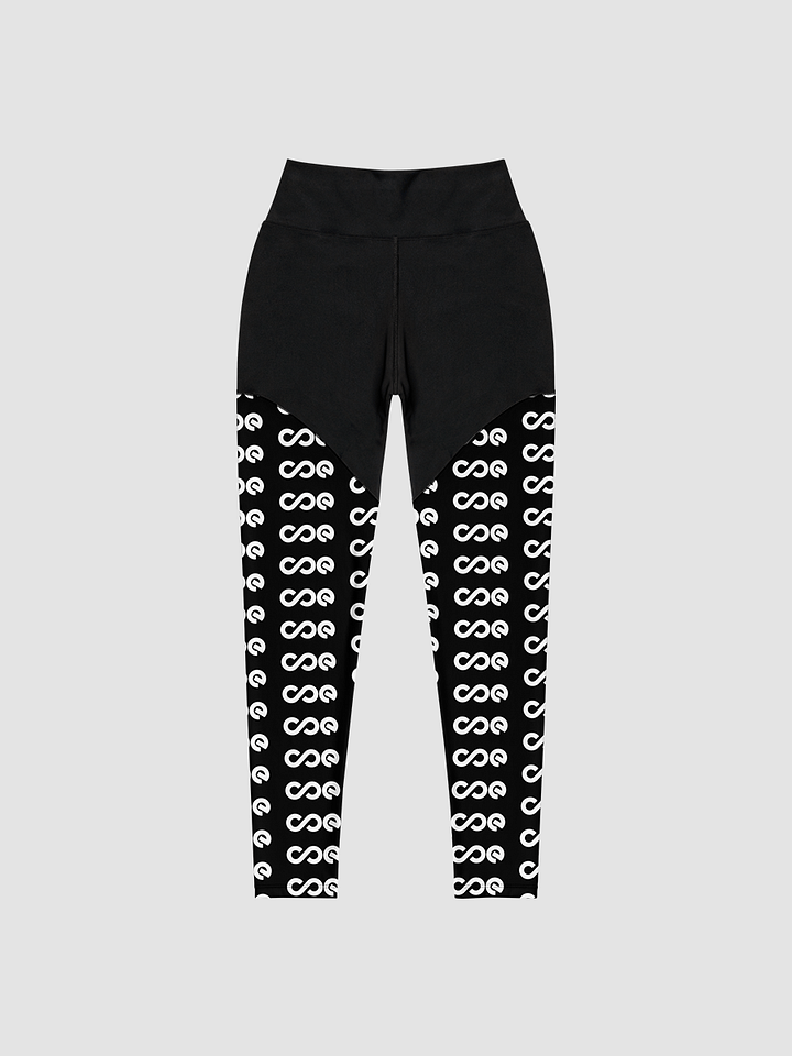 COE Premium Sports Leggings Black & White product image (1)