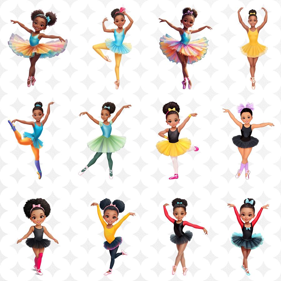 Beautiful Melanated Dancers PNG Clipart Images product image (4)