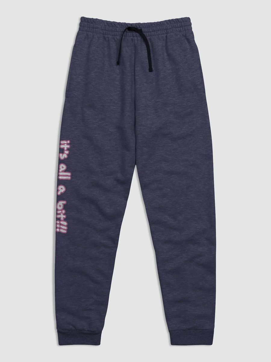 “It’s all a bit!!!” (long lined design, #CB6398) unisex joggers product image (12)