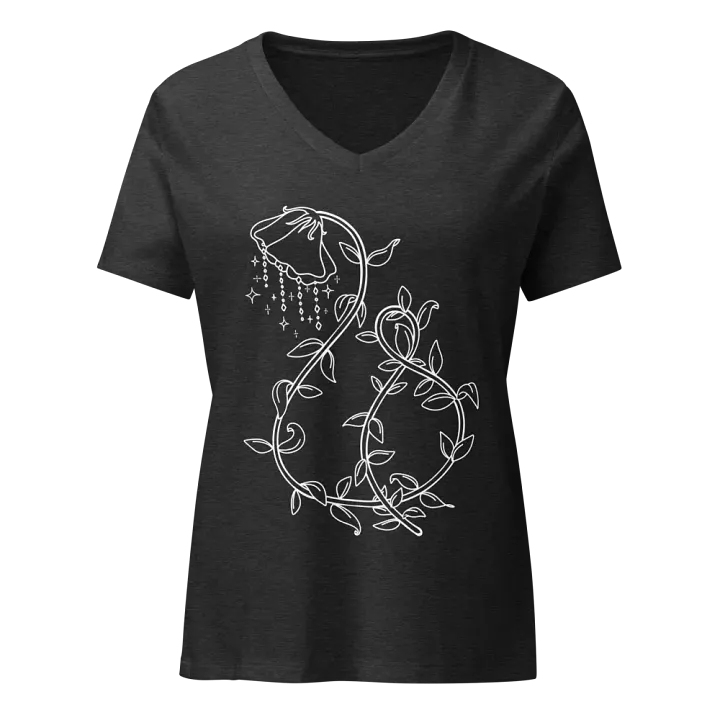 Crystal Bloom Women's V-Neck T-Shirt product image (1)