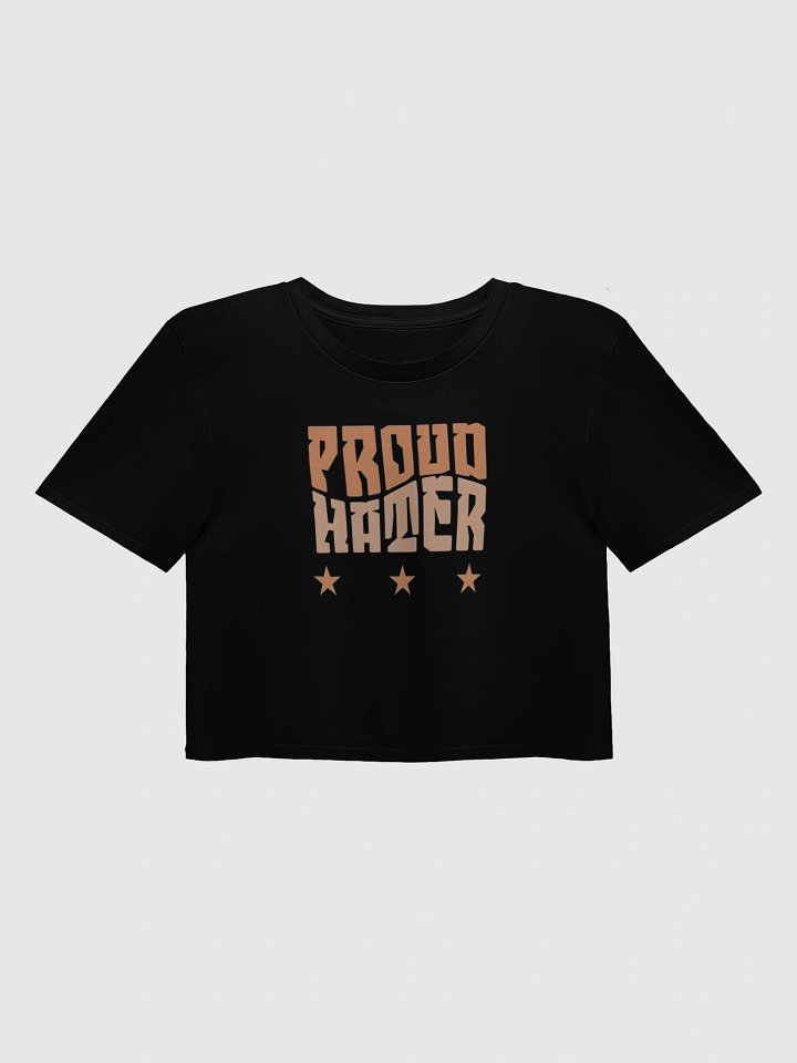 Proud Hater Crop Top Tee - Sarcastic & Edgy Women's Shirt product image (3)