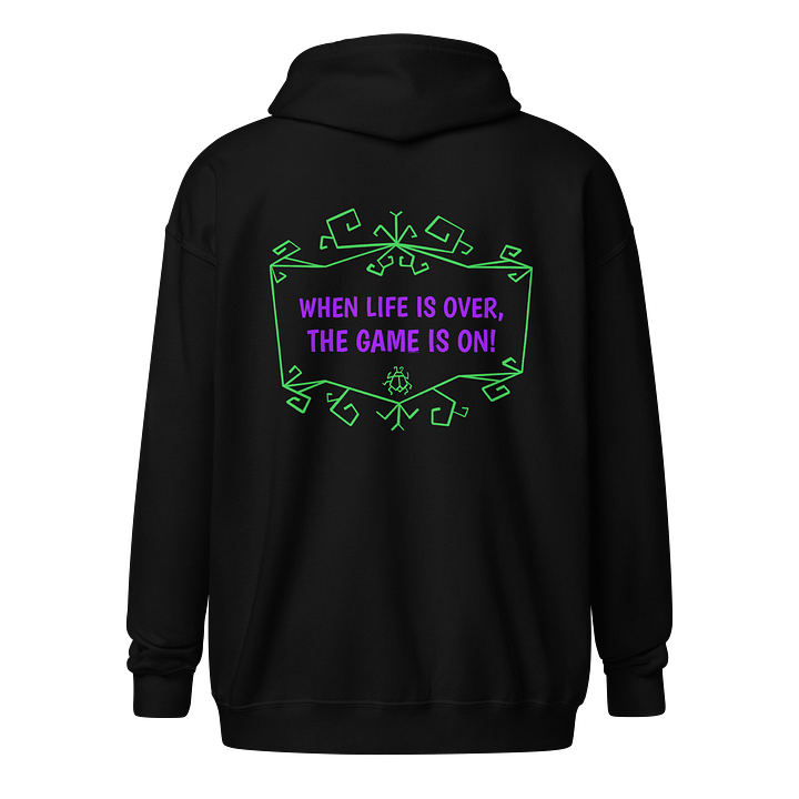 [UM Designs] Life Over, Game Over - Unisex Graphic Zip Hoodie product image (1)