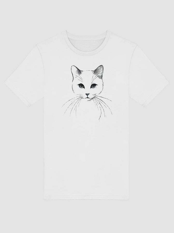 Elegant Feline Sketch Tee product image (1)