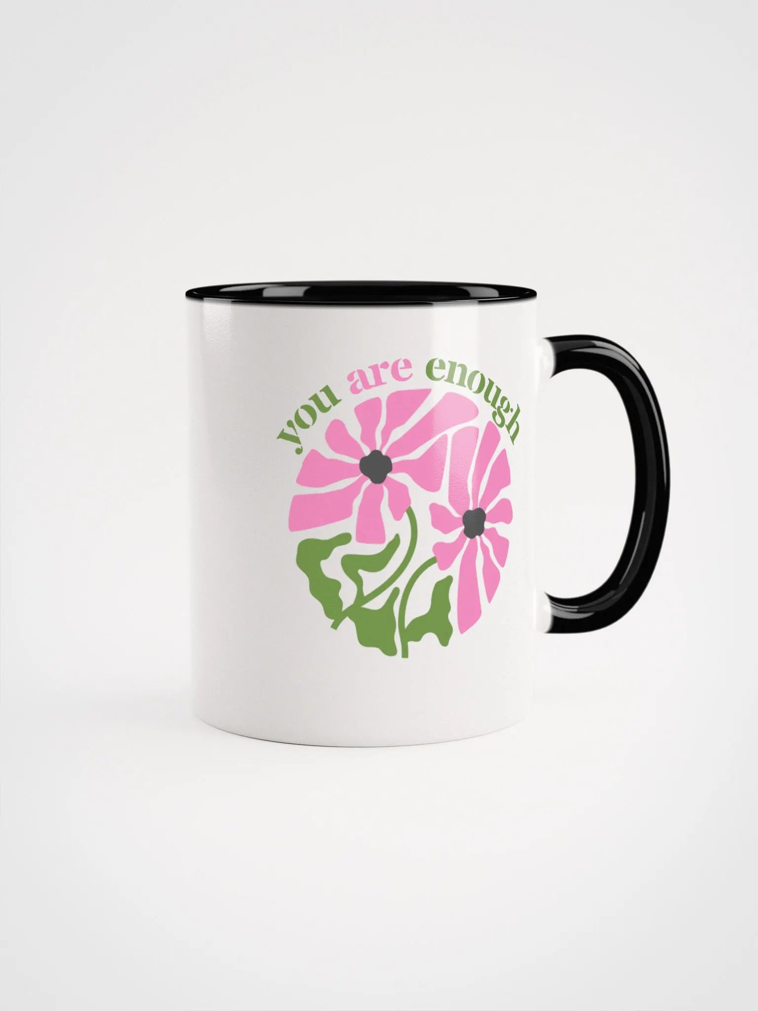 You Are Enough, Self-love Reminder Blossom Mug product image (4)