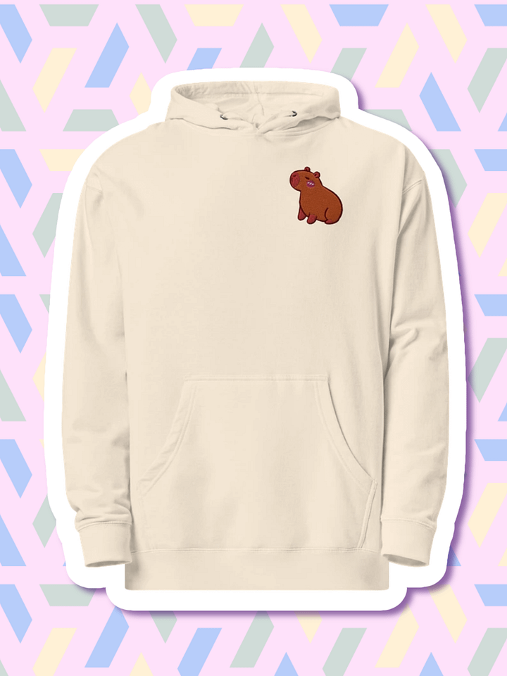Zen Capybara Embroidered Midweight Hoodie product image (1)