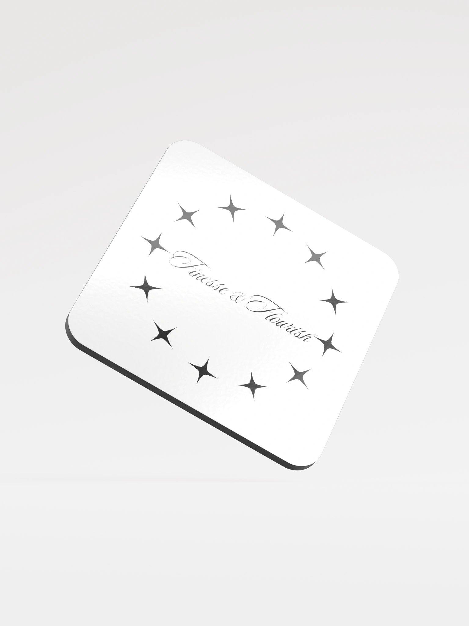 F&F Star Dial Glossed Cork Coaster product image (1)